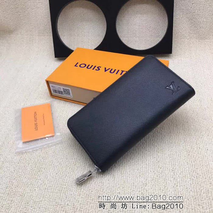 路易威登LV頂級原單 M60017十字紋DamierGraphite帆布男士豎款拉鏈錢夾 ZY1095